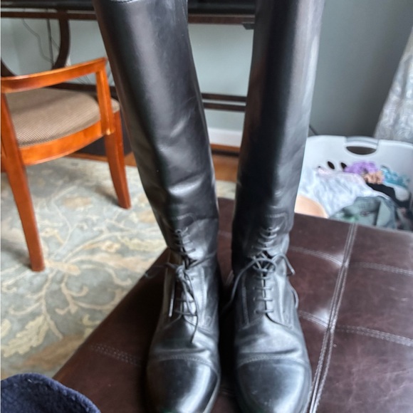 Ariat Black Leather Ankle Boots - Picture 4 of 6